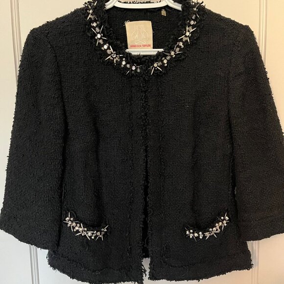 Rebecca Taylor Shrug/Jacket with Rhinestones - Picture 1 of 5